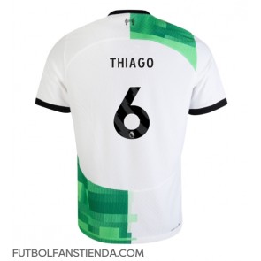 Liverpool Thiago Alcantara #6 Segunda Equipación 2023-24 Manga Corta